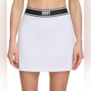 DKNY White Midrise Skort